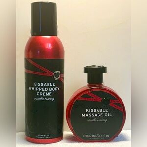 NEW Victoria's Secret KISSABLE Whipped Body Creme & Massage Oil VANILLA CRAVING